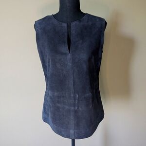 Tory Burch Soft Leather Vest Tunic (Size 4)